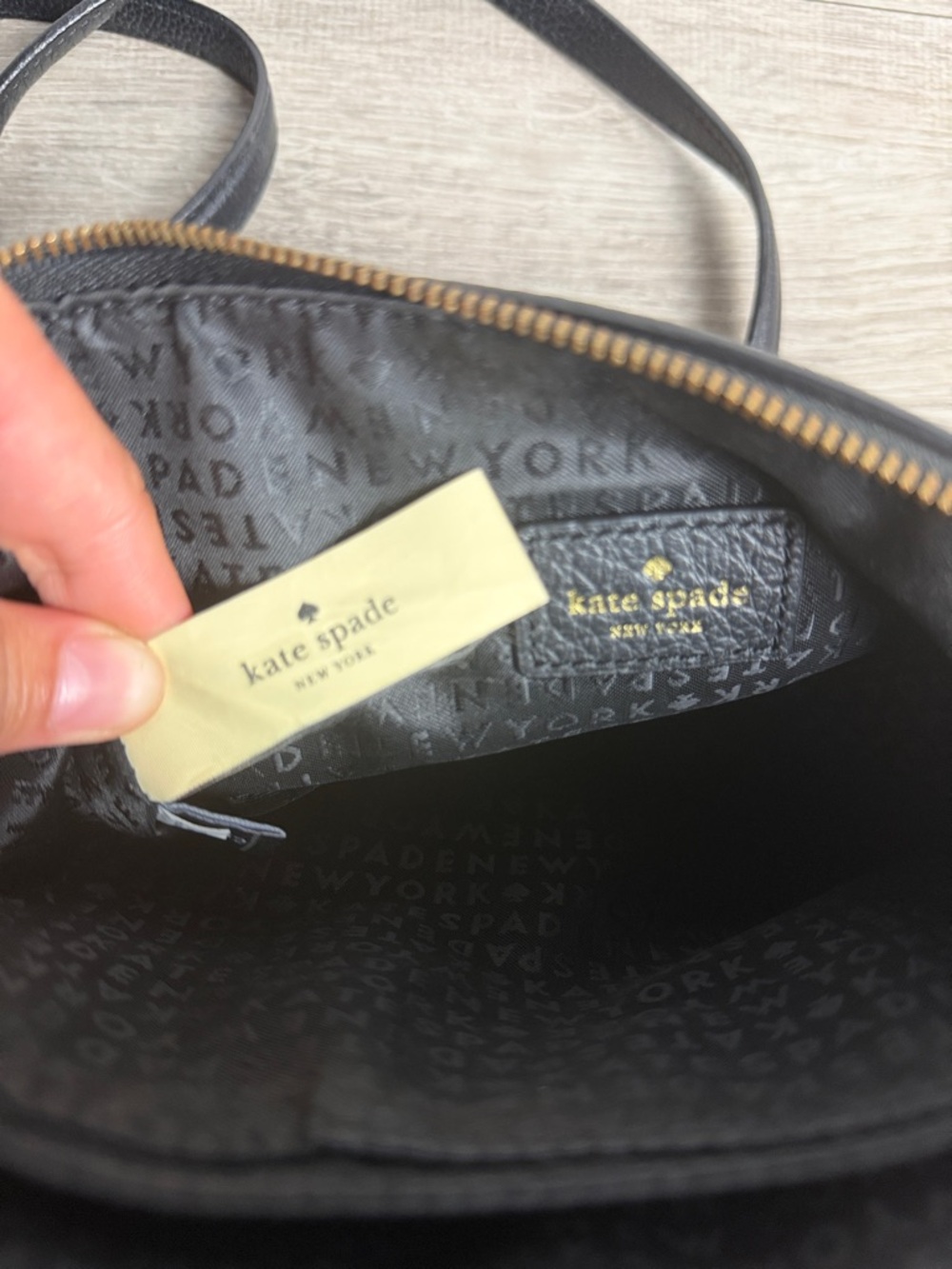 Kate Spade Black Pebbled Leather Crossbody Bag - Picture 9 of 10